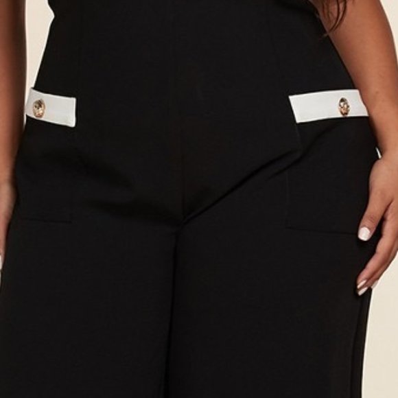 NWT Plus Size Haltered Jumpsuit - Sizes 1x - 4x - Picture 4 of 6